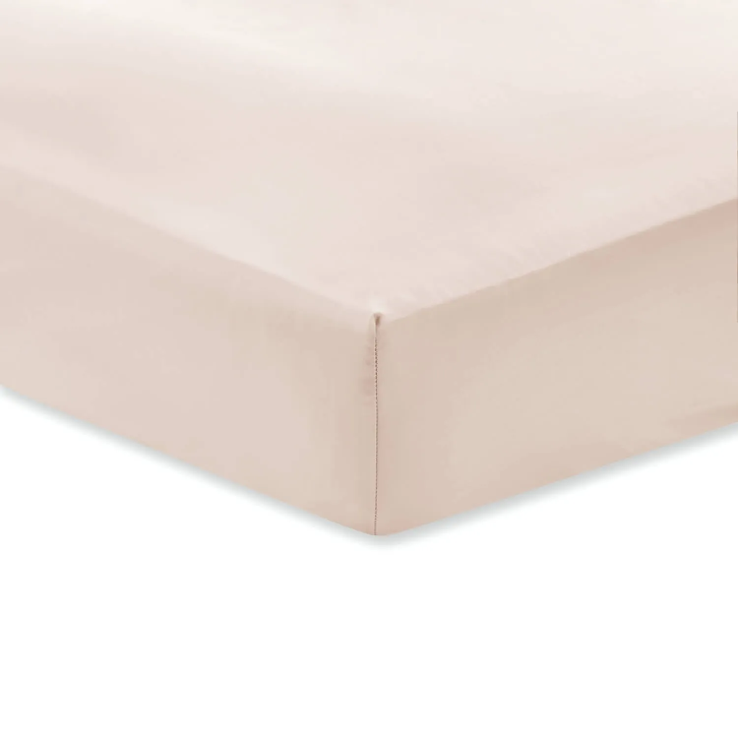 100% Cotton 400 Thread Count Sateen Fitted Sheet - Oyster