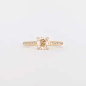 1.03 ct Champagne Cushion Portico Solitaire