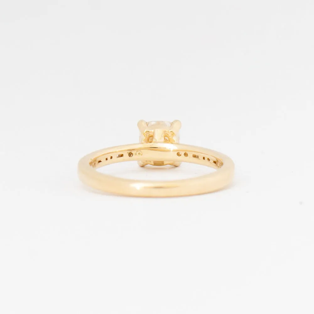 1.03 ct Champagne Cushion Portico Solitaire