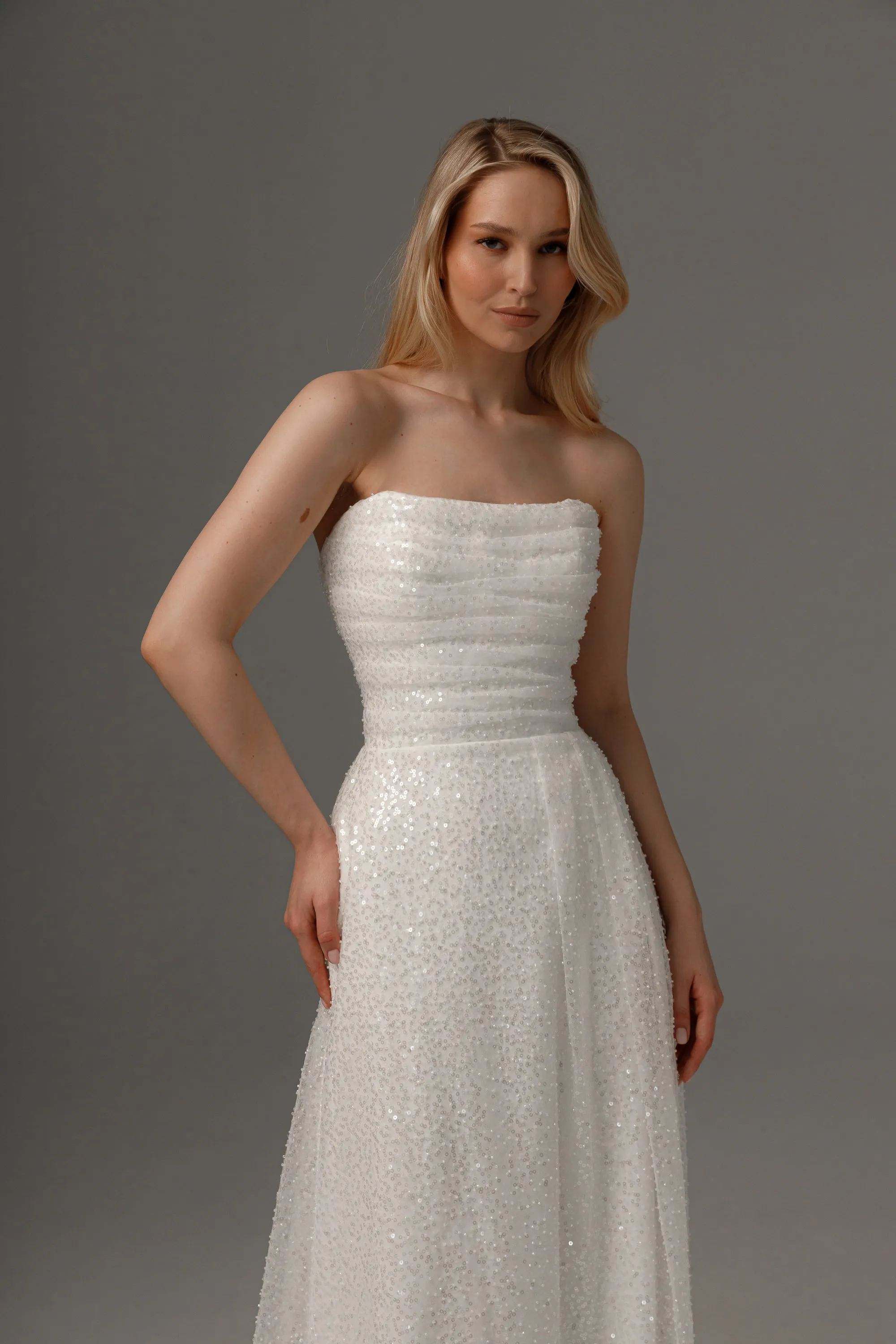 2 in 1 Wedding Dress Elu With Detachable Protea Skirt