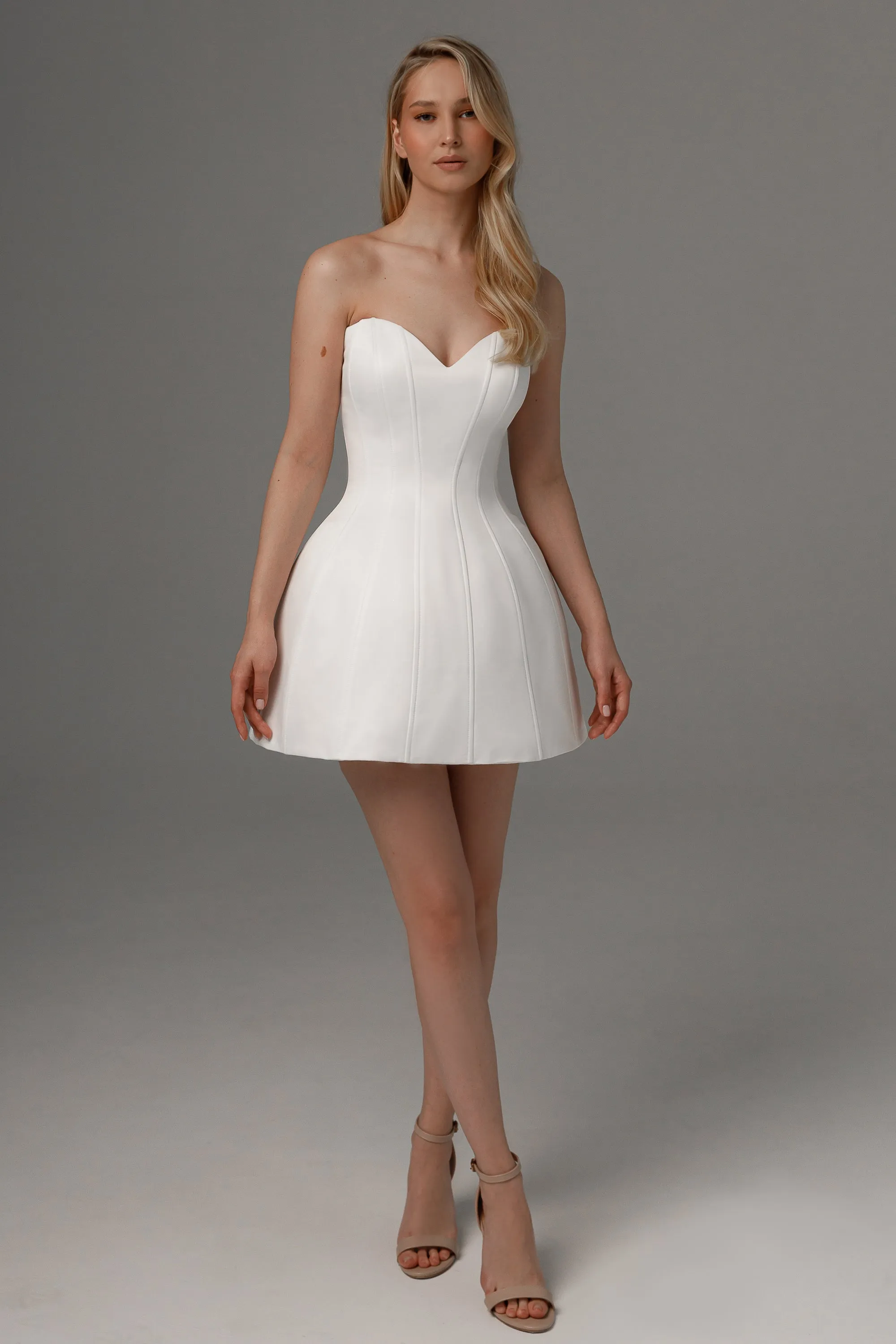 2 in 1  Wedding Dress Steltella with The Detachable Skirt