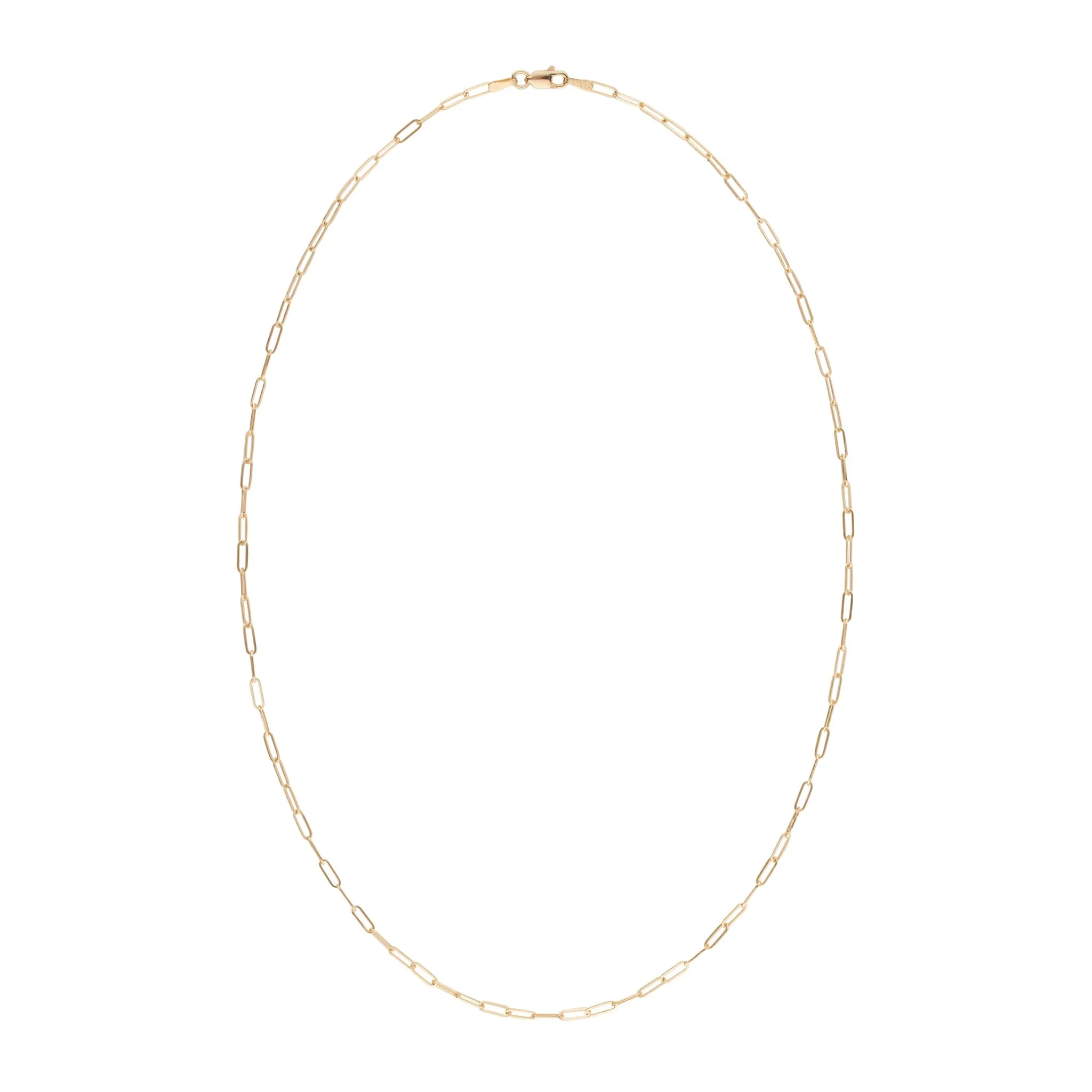 2.0-2.5 mm AA  Freshwater Pearl Necklace with Paperclip Chain Set