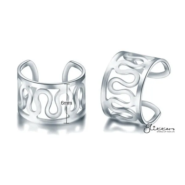 316L Surgical Steel Filigree Ear Cuffs - Non Piercing | Minimalist Ear Cuffs