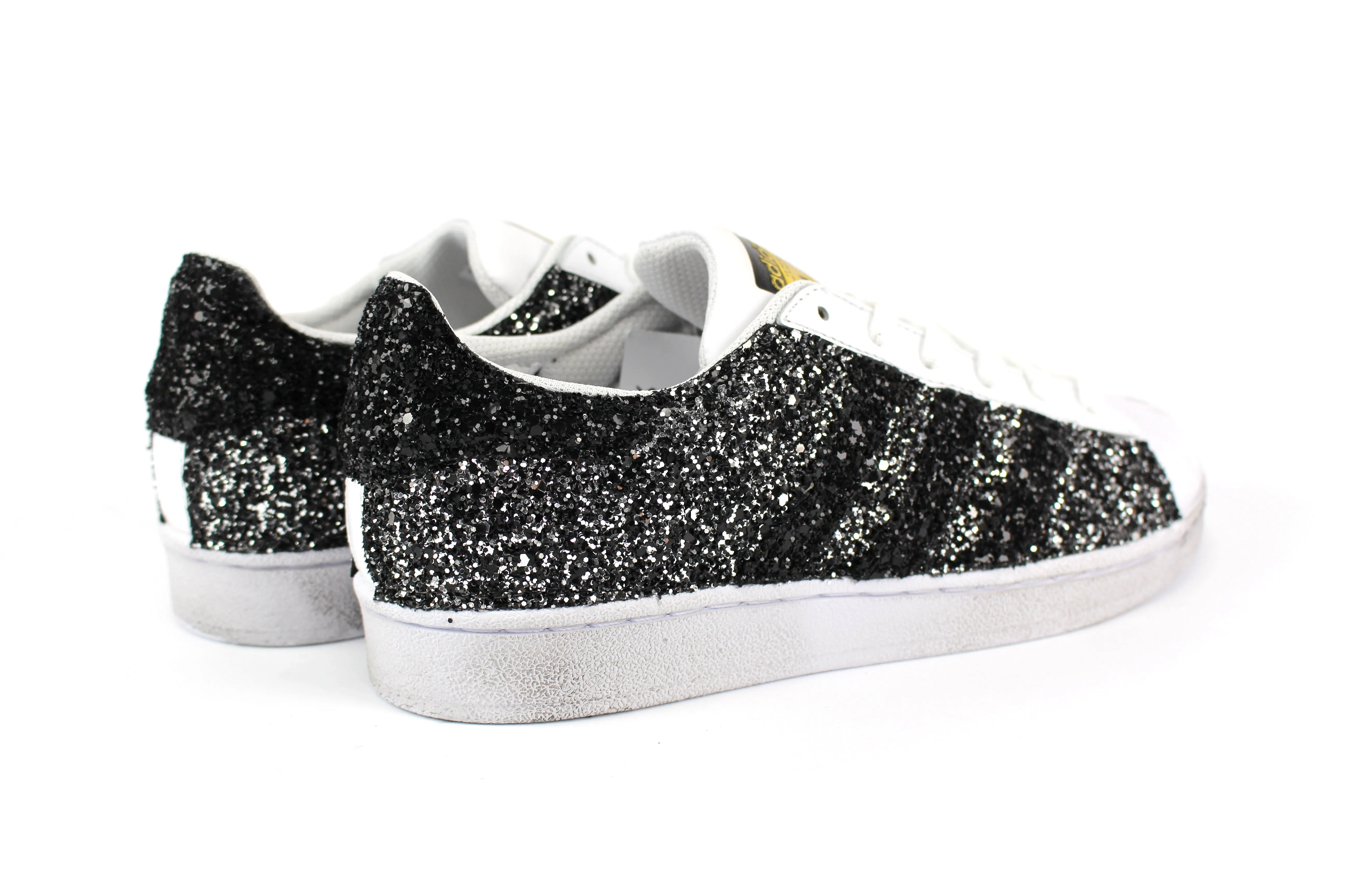 Adidas Superstar Total Glitter Black Silver