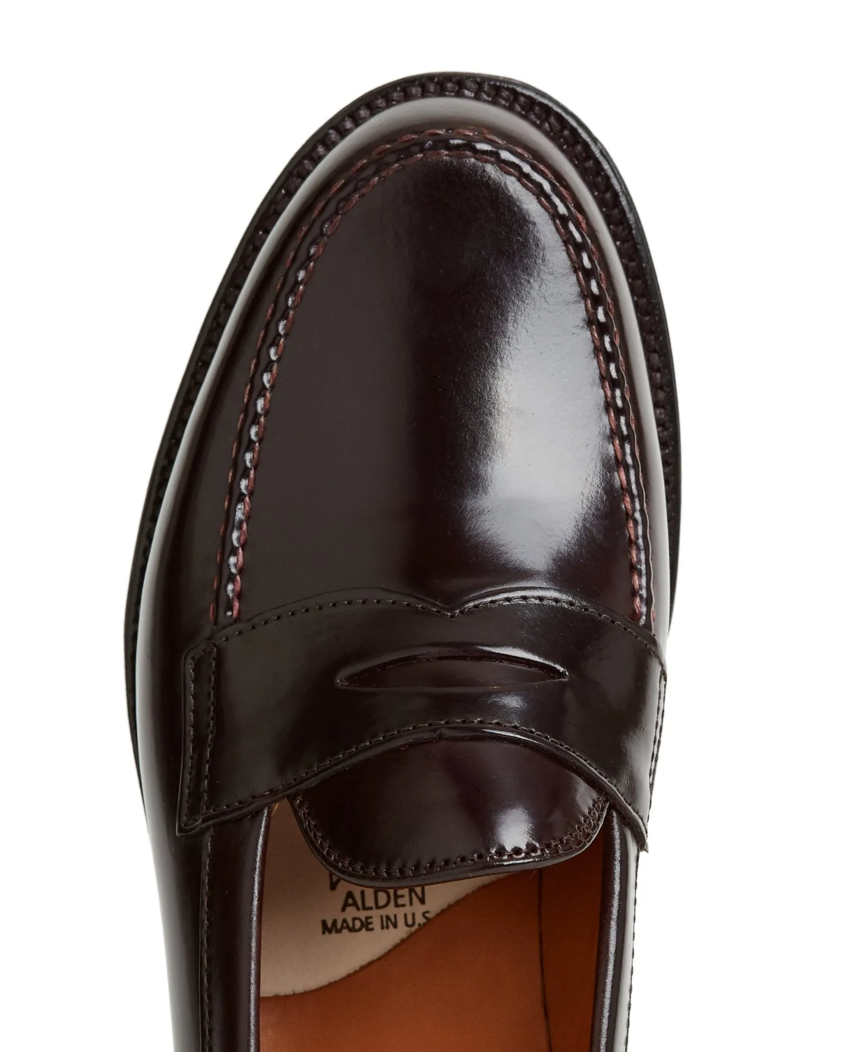 Alden Cordovan Penny Loafer: Dark Burgundy 986