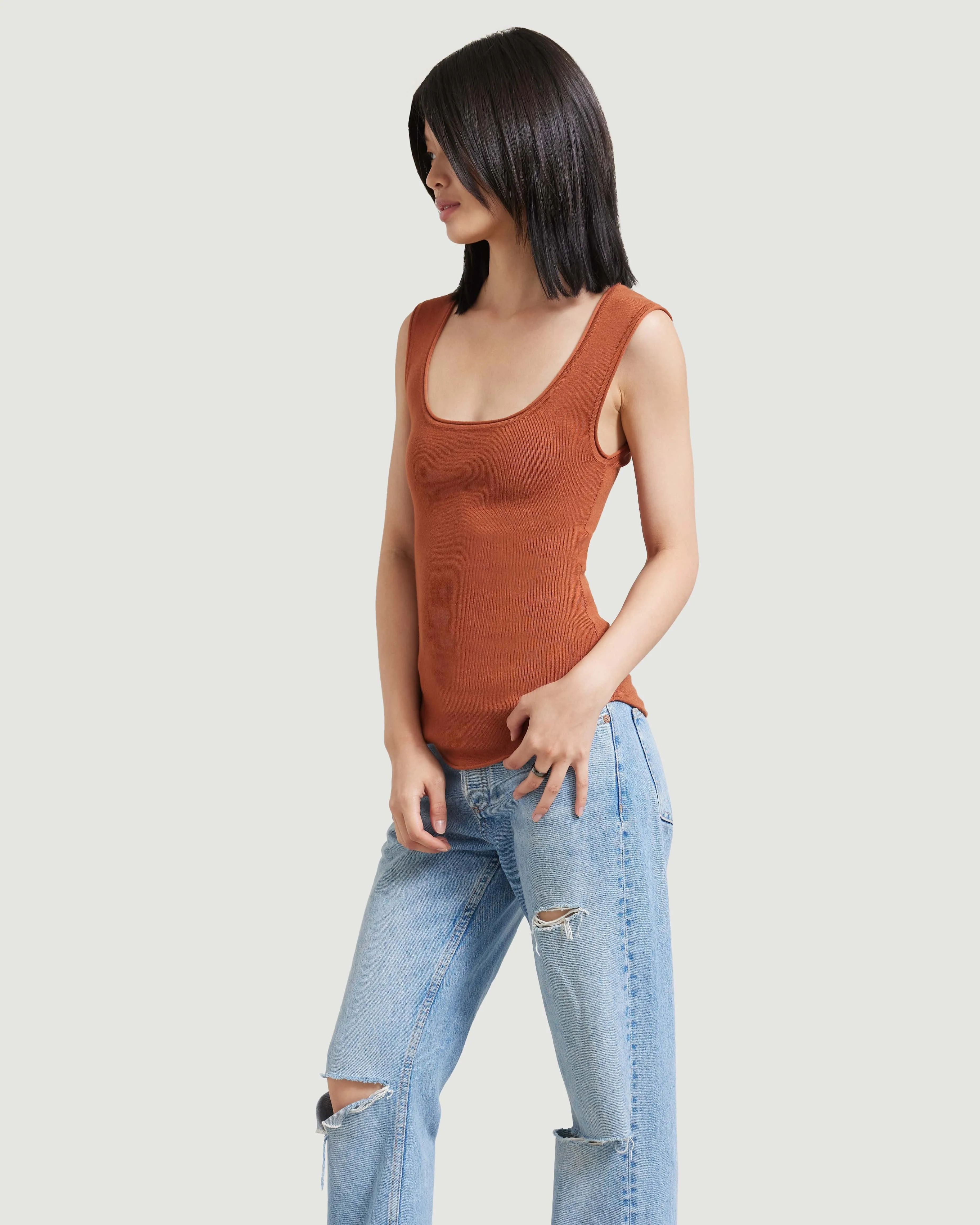 Alexis Keyhole-Back Sweater Tank