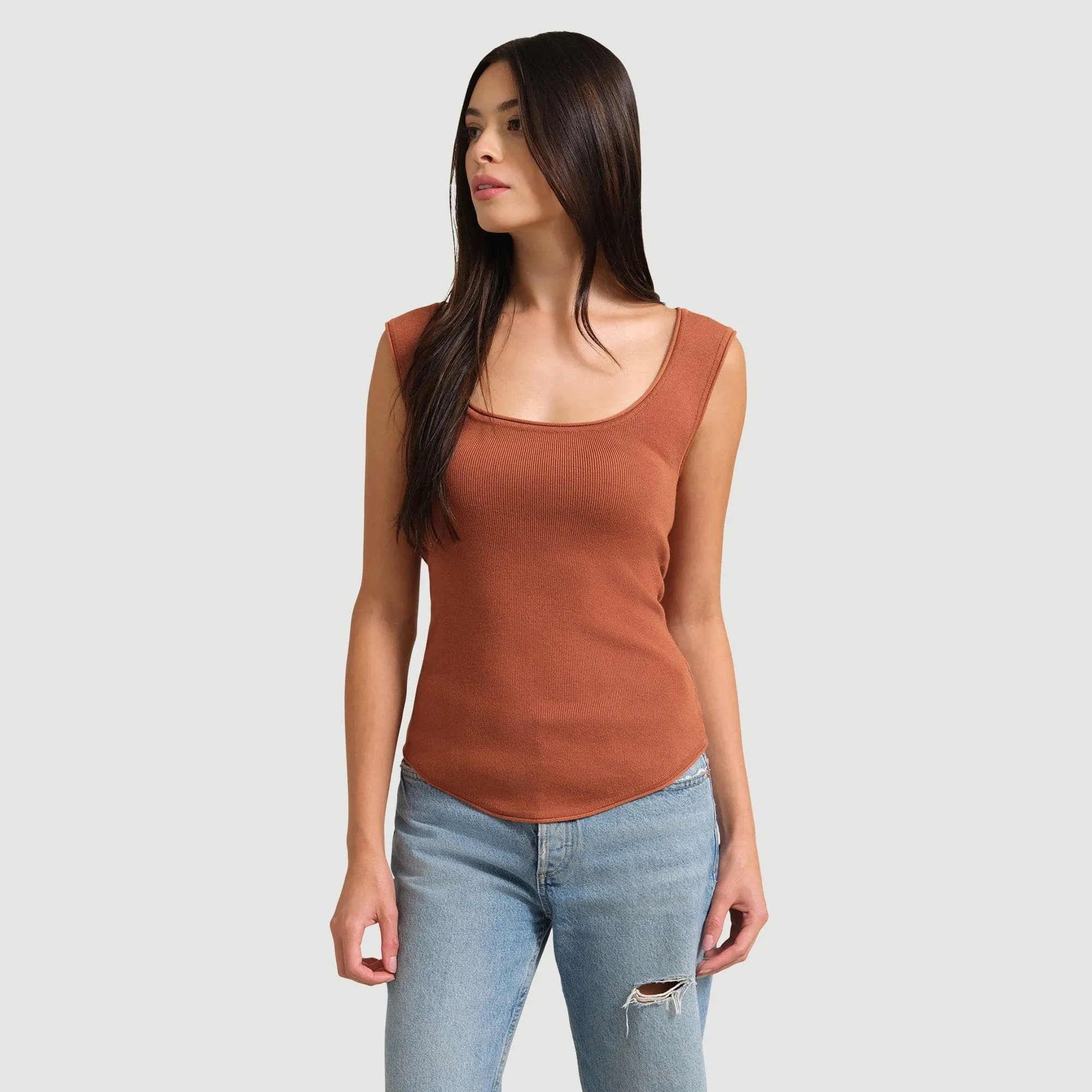 Alexis Keyhole-Back Sweater Tank