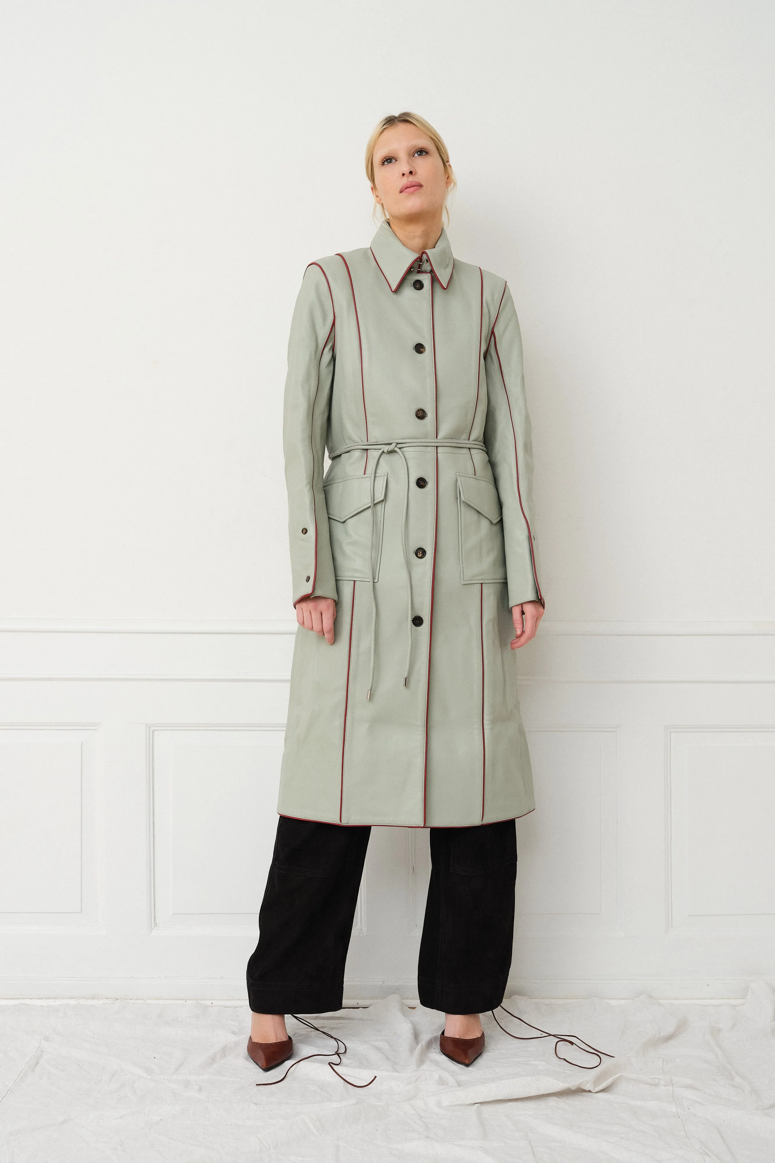 AMALIE COAT — Misty Green