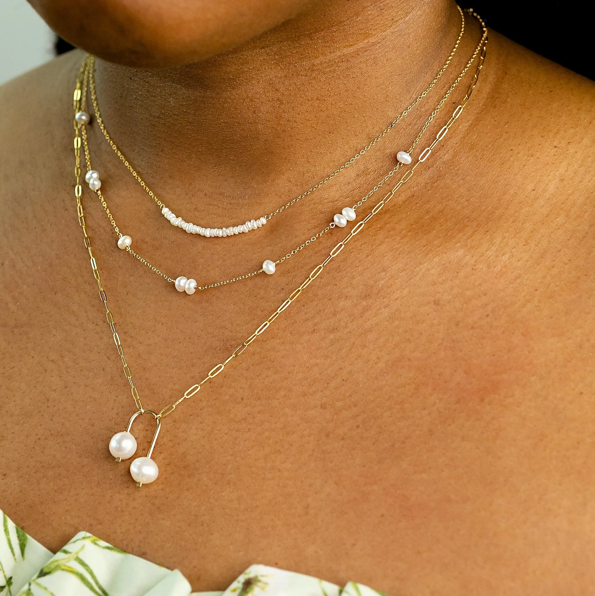 Arca Freshwater Pearl Pendant Necklace