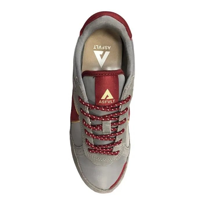 ASFVLT men's sneakers Chase CHA009 grey-burgundy