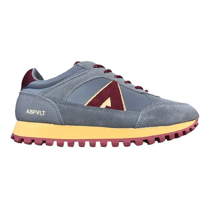 ASFVLT men's sneakers Chase CHA009 grey-burgundy