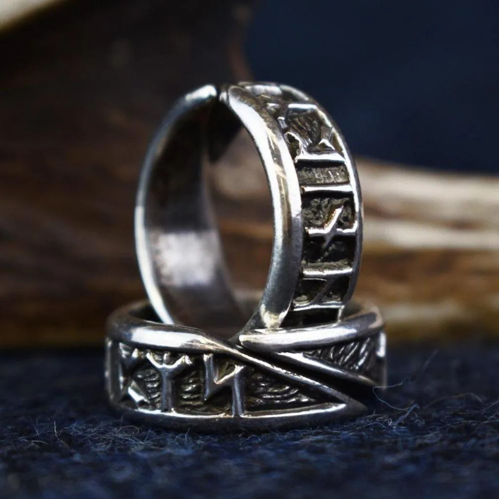 Asgard Rune Ring – Pewter or Sterling Silver