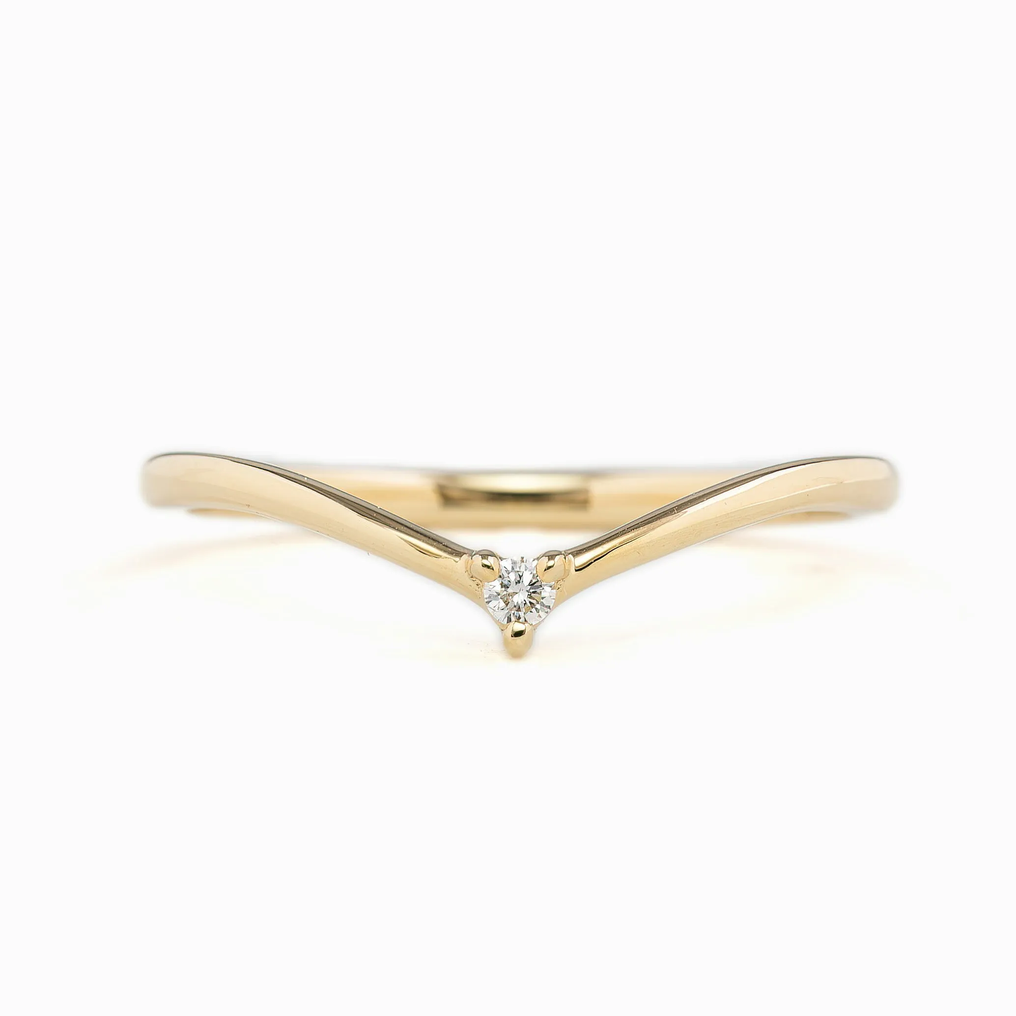 Aster Chevron Petite Ring