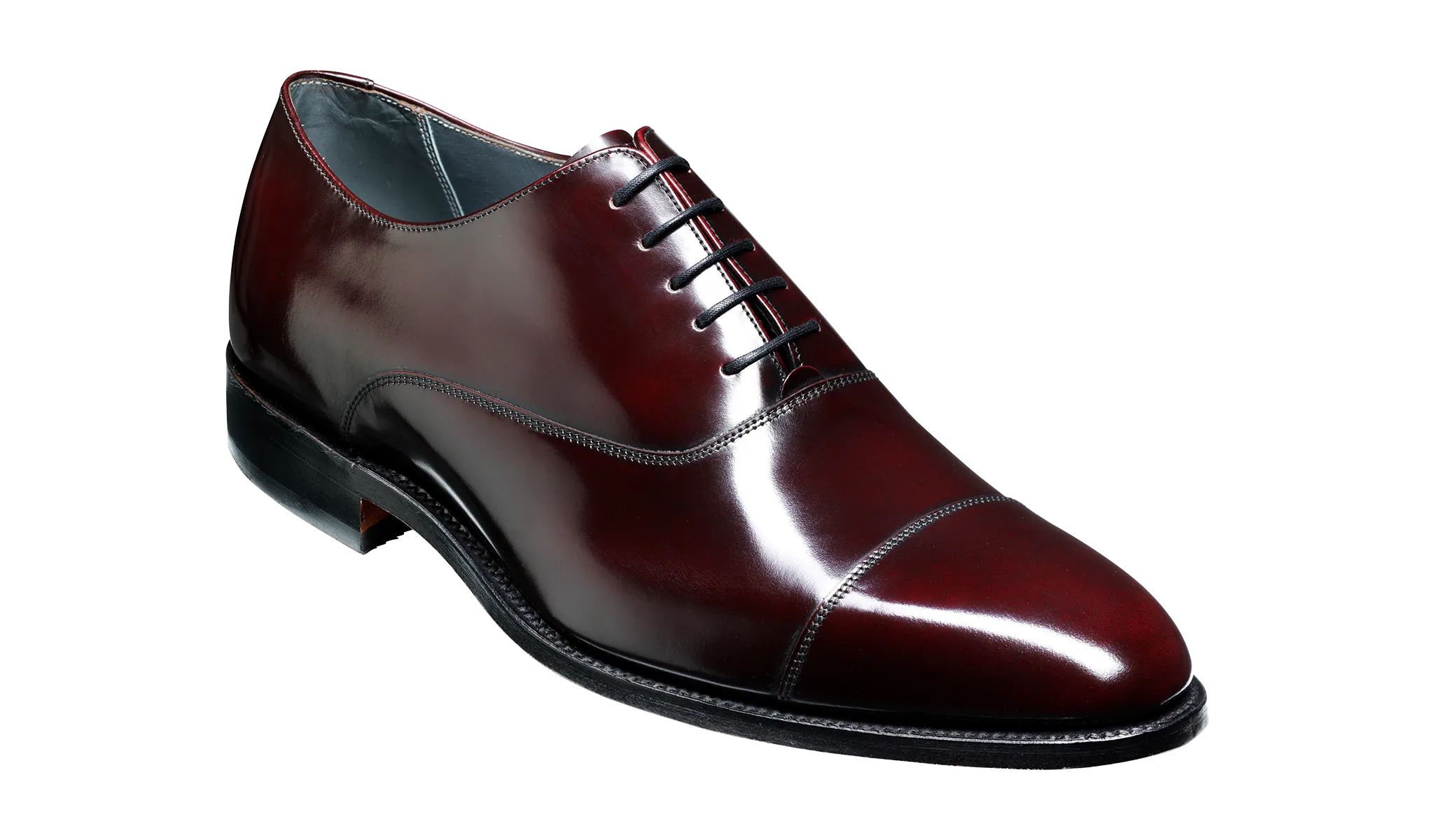 Barker Winsford Oxford Shoe - Hi Shine Burgundy