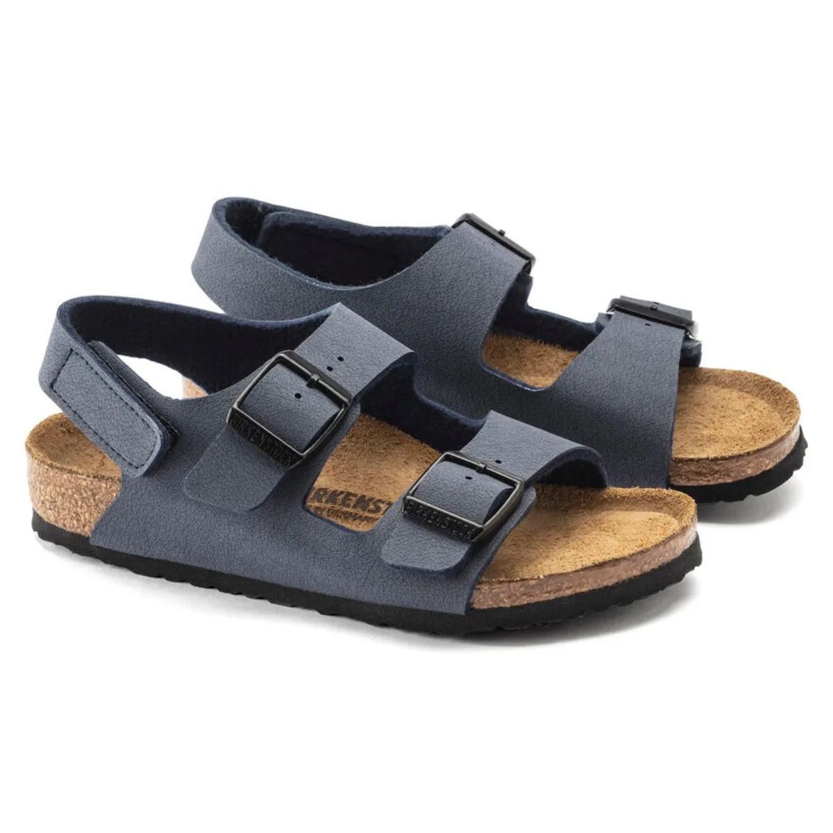 Birkenstock Boy's Milano Navy Canvas H&L