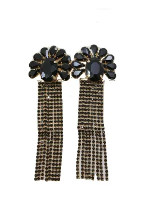 Black Tassel Earrings