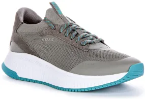 Boss Ttnm Evo Slon In Grey Blue For Men