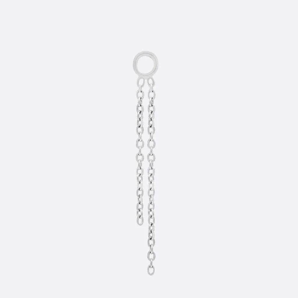 Cascade 2 Charm - 14K WHITE