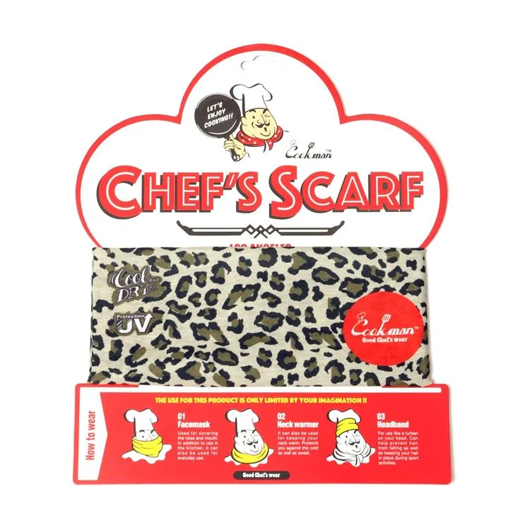 Cookman Chef's Scarf - Leopard