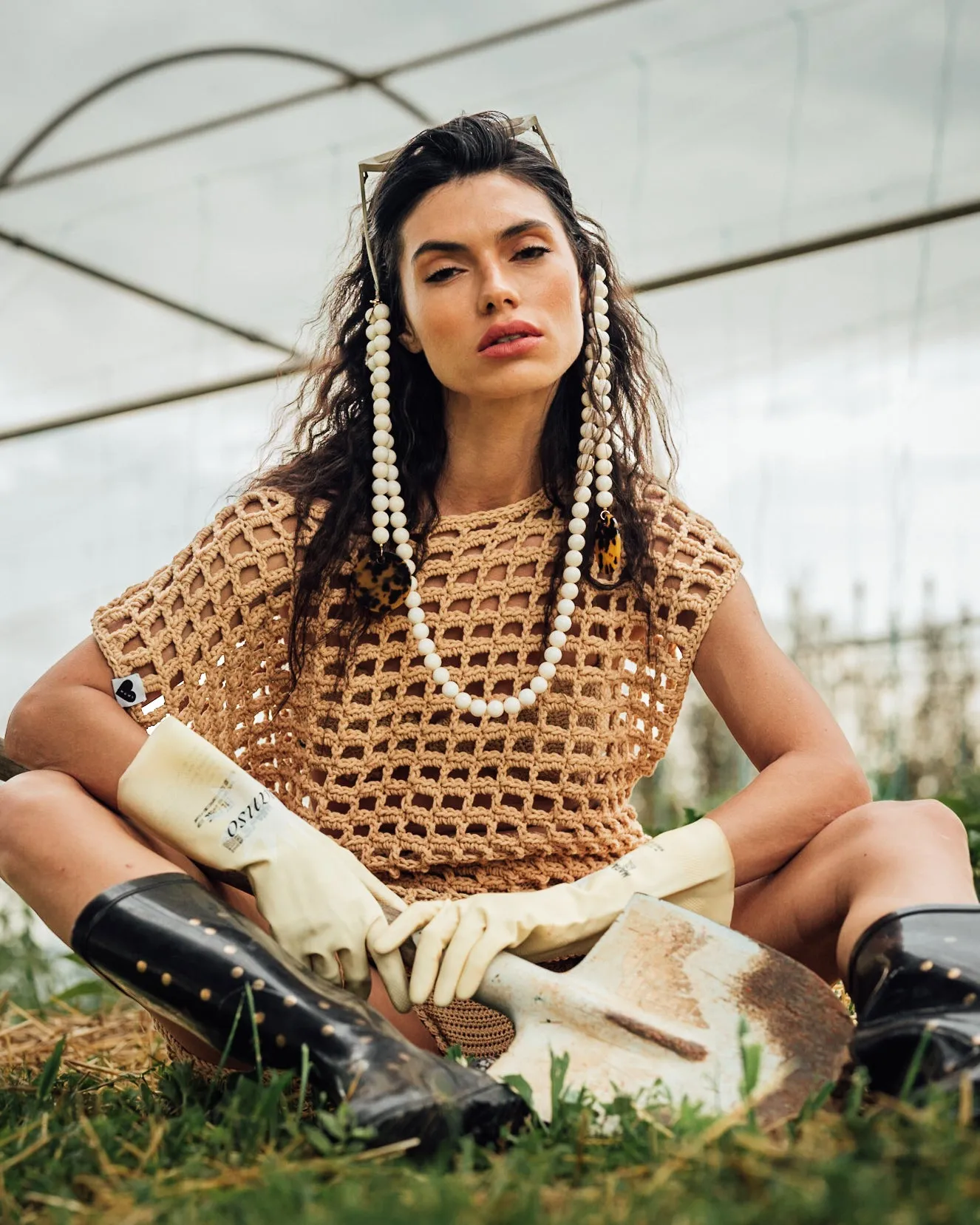 Crochet Net Dress