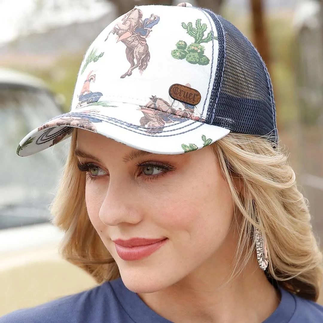 Cruel Denim Women's Horse Print Snap Back Cap