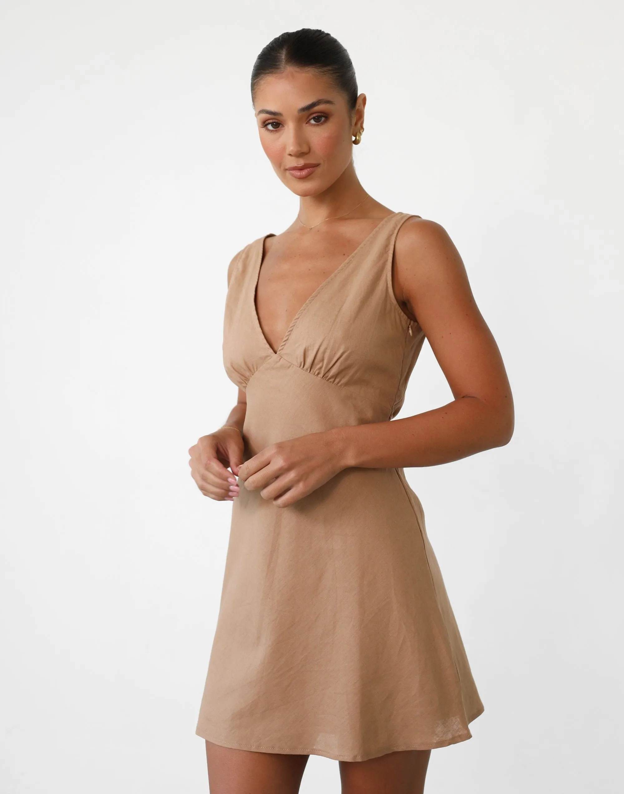 Daydream Mini Dress (Camel)