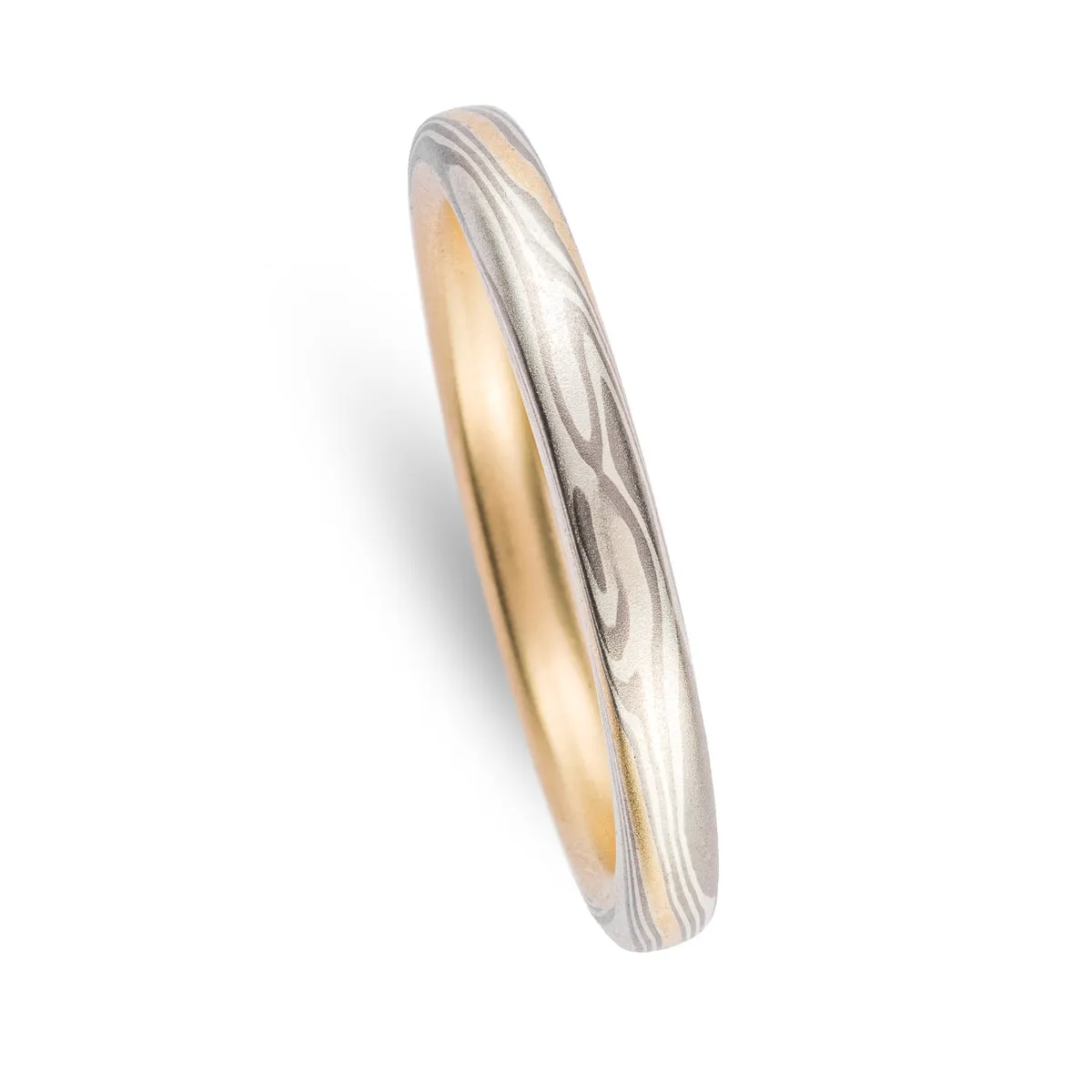 Delicate Gold Stratum Ring in Twist Pattern