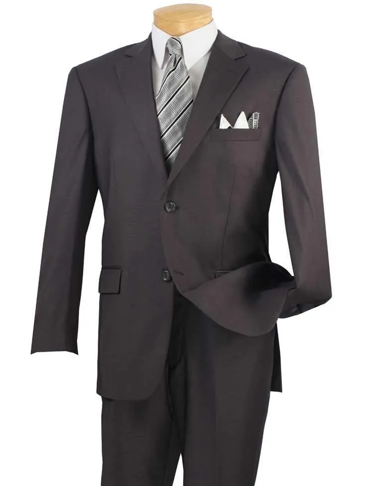 Executive 2 Piece Regular Fit Suit Color Heather Gray