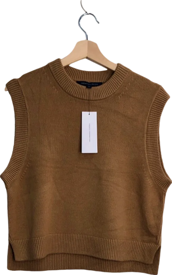 French Connection Camel ESO Babysoft Sleeveless Vest UK L