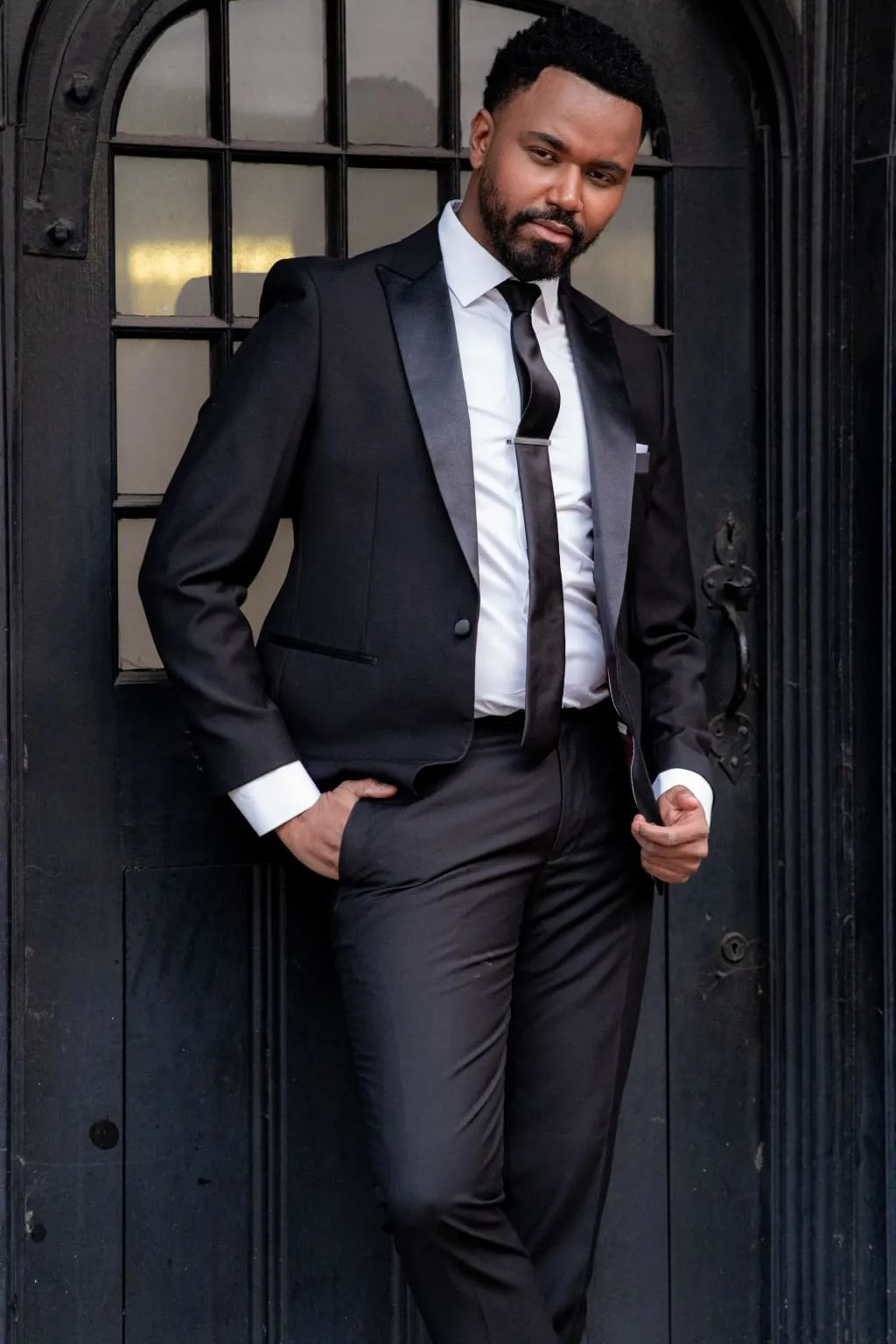 Harry Black 2 Piece Dinner Suit Package with Free Shirt, Bow Tie & Hankie