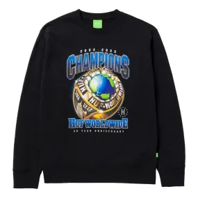 HUF CHAMPIONS CREWNECK-BLACK