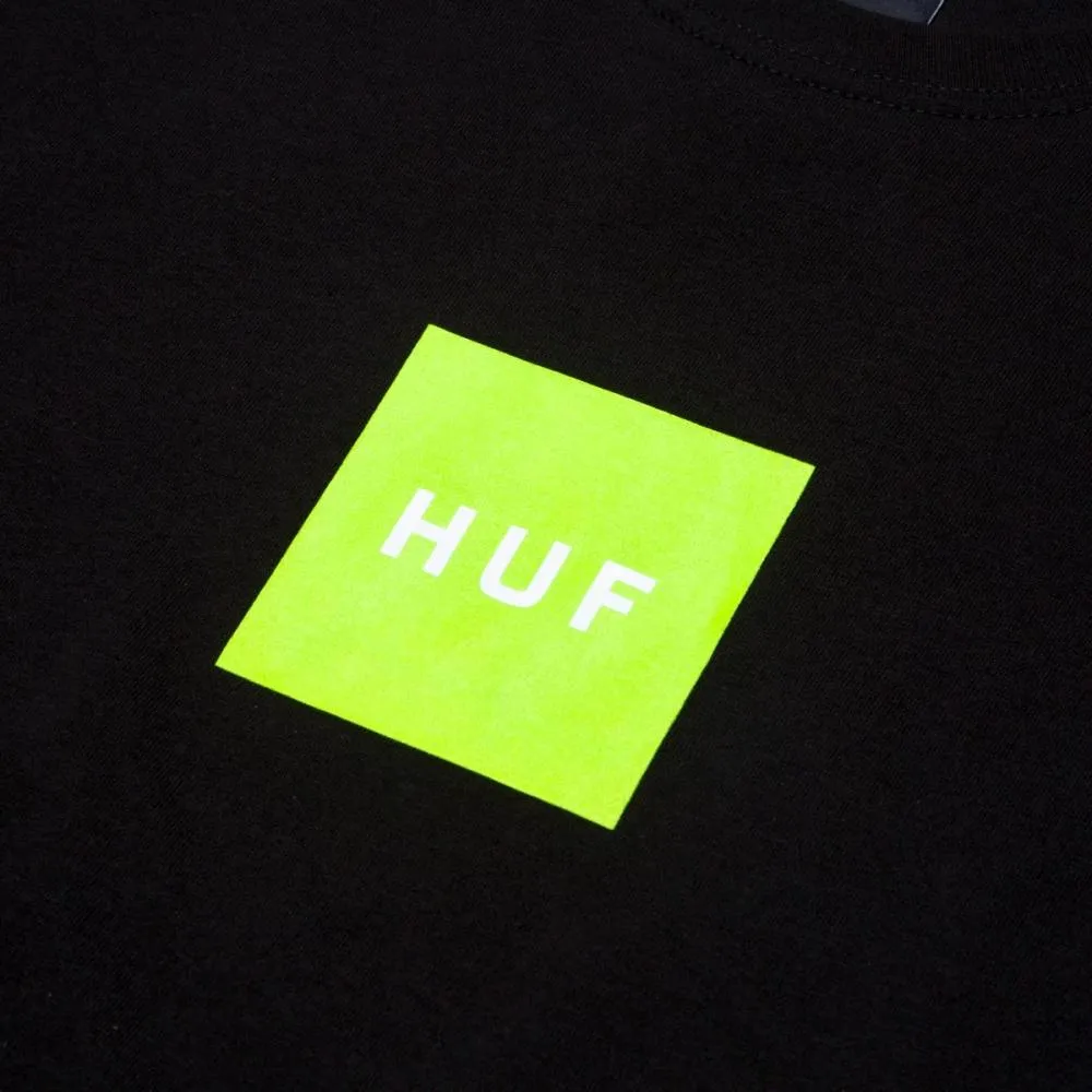 HUF ESSENTIALS BOX LOGO S/S TEE-BLACK