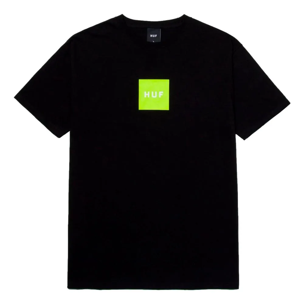 HUF ESSENTIALS BOX LOGO S/S TEE-BLACK