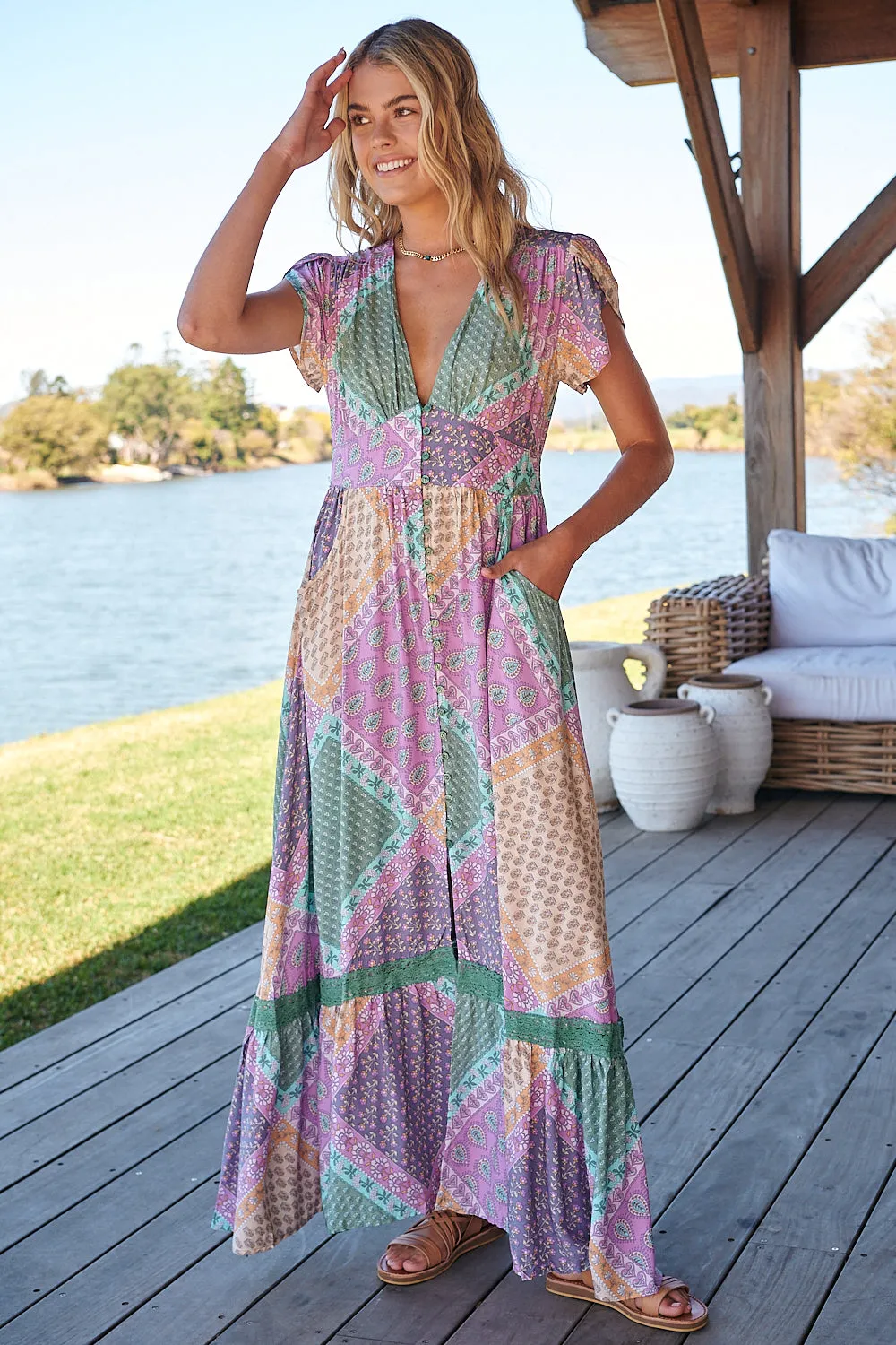 Jovana Lavender Haze Maxi Dress -