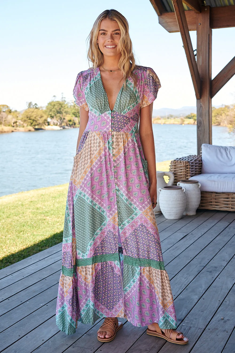 Jovana Lavender Haze Maxi Dress -