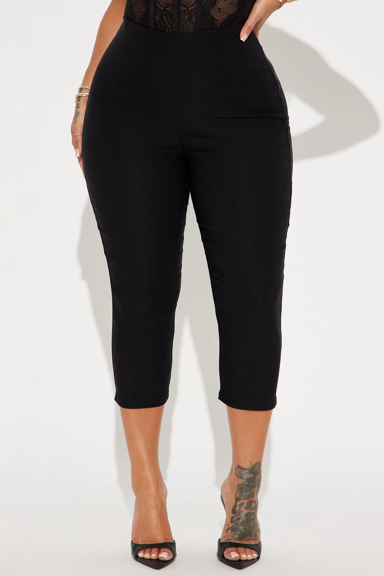 Just A Girl Capri Pant - Black