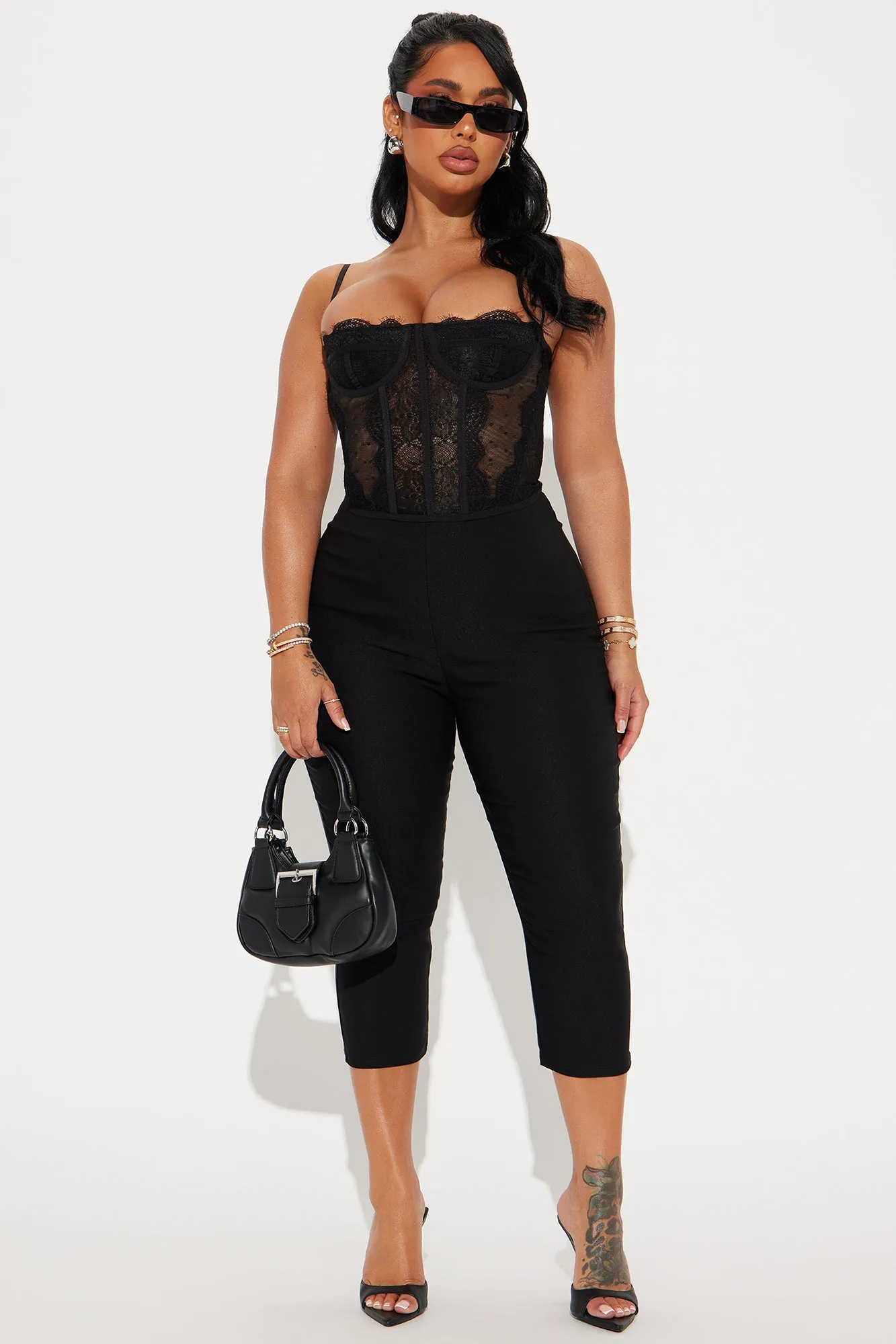 Just A Girl Capri Pant - Black