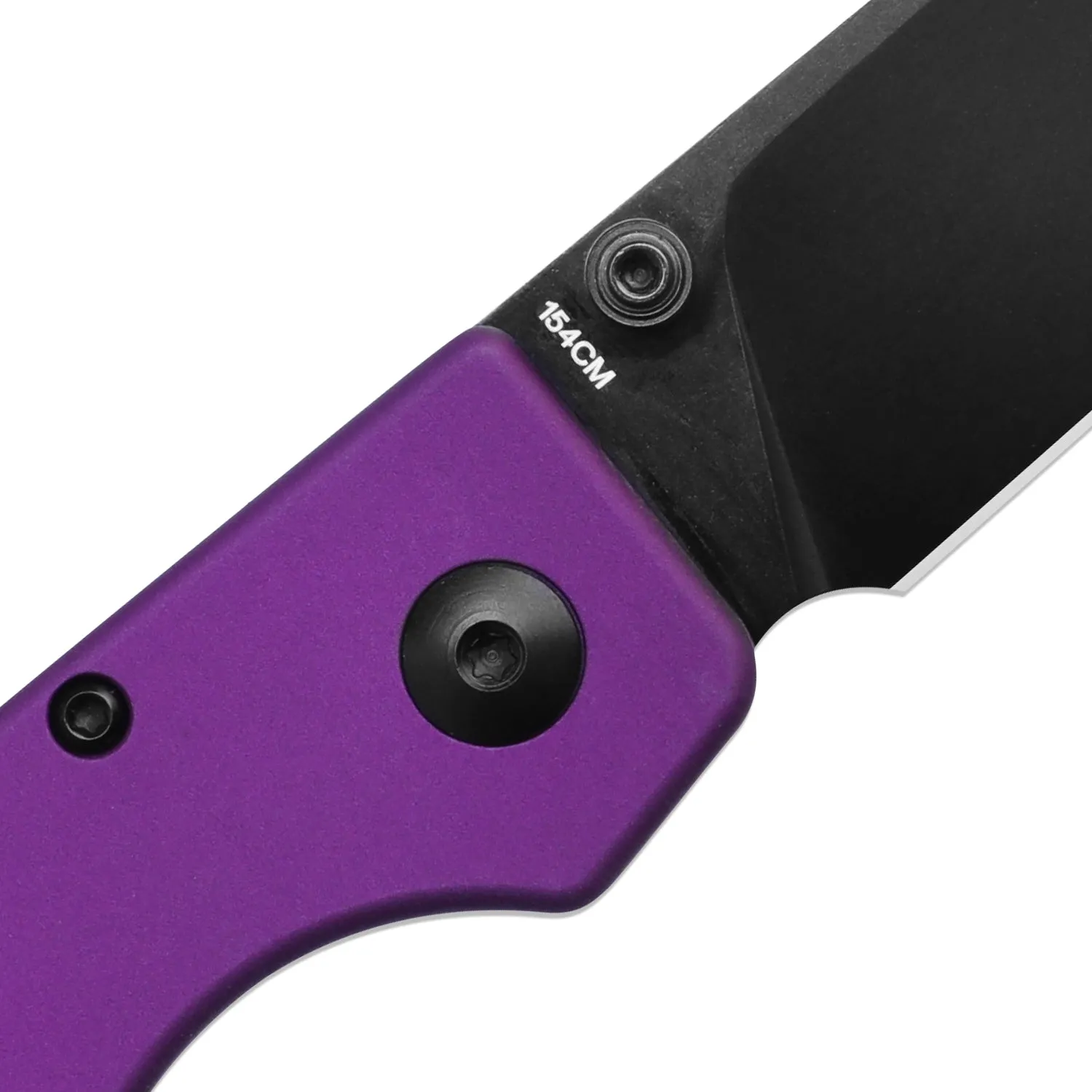 Kizer Original Button Lock Purple Aluminium Handle V3605C4 (2.98 Black)