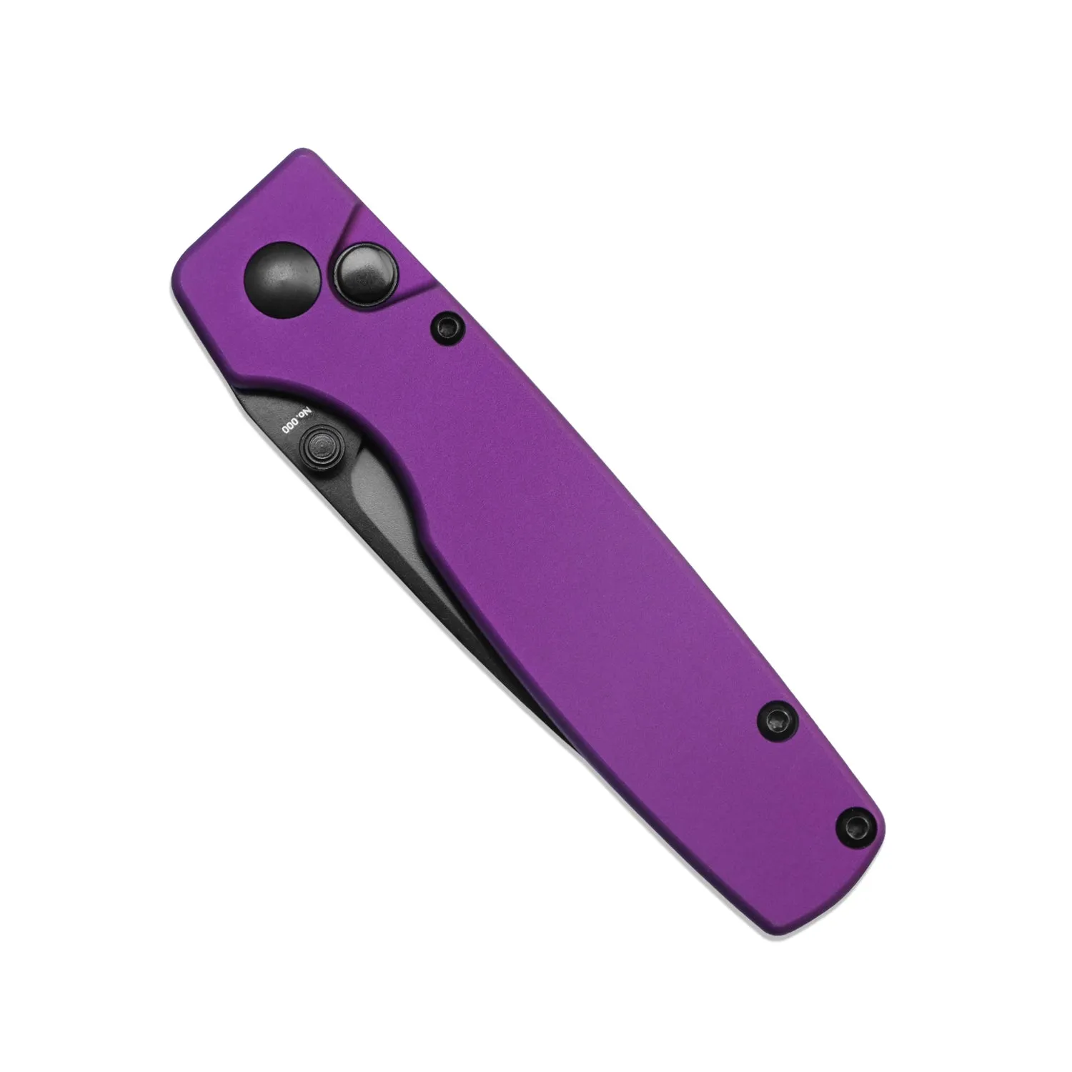 Kizer Original Button Lock Purple Aluminium Handle V3605C4 (2.98 Black)