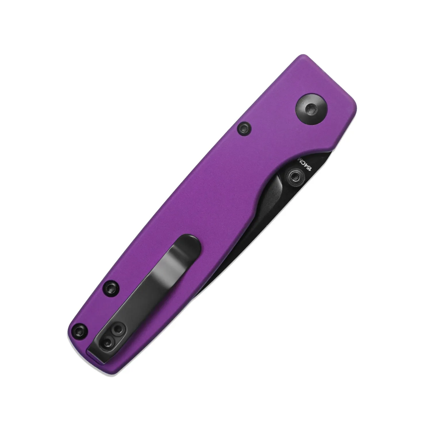 Kizer Original Button Lock Purple Aluminium Handle V3605C4 (2.98 Black)