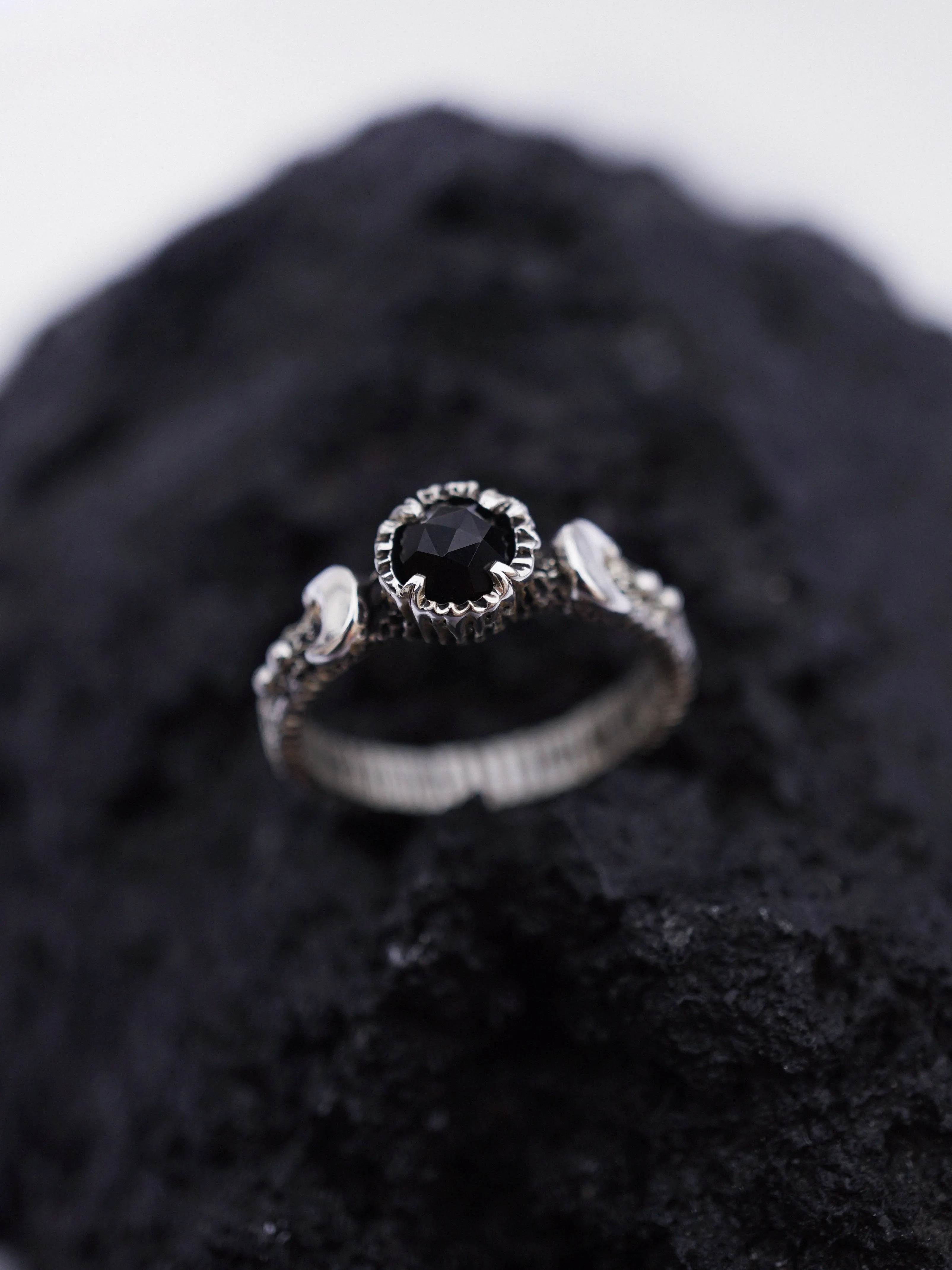 LALUNA | black Onyx ring | ready to ship from US