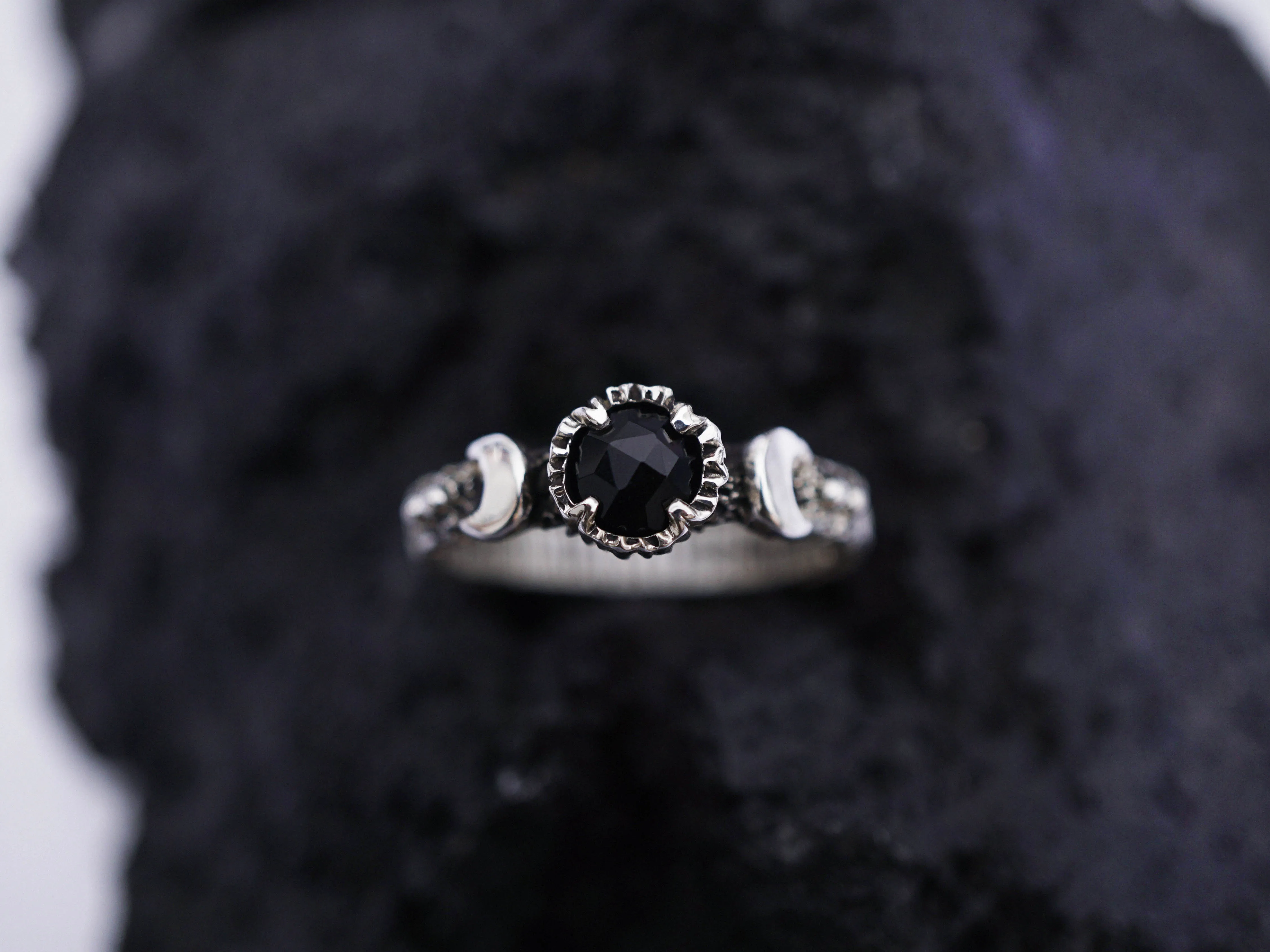 LALUNA | black Onyx ring | ready to ship from US