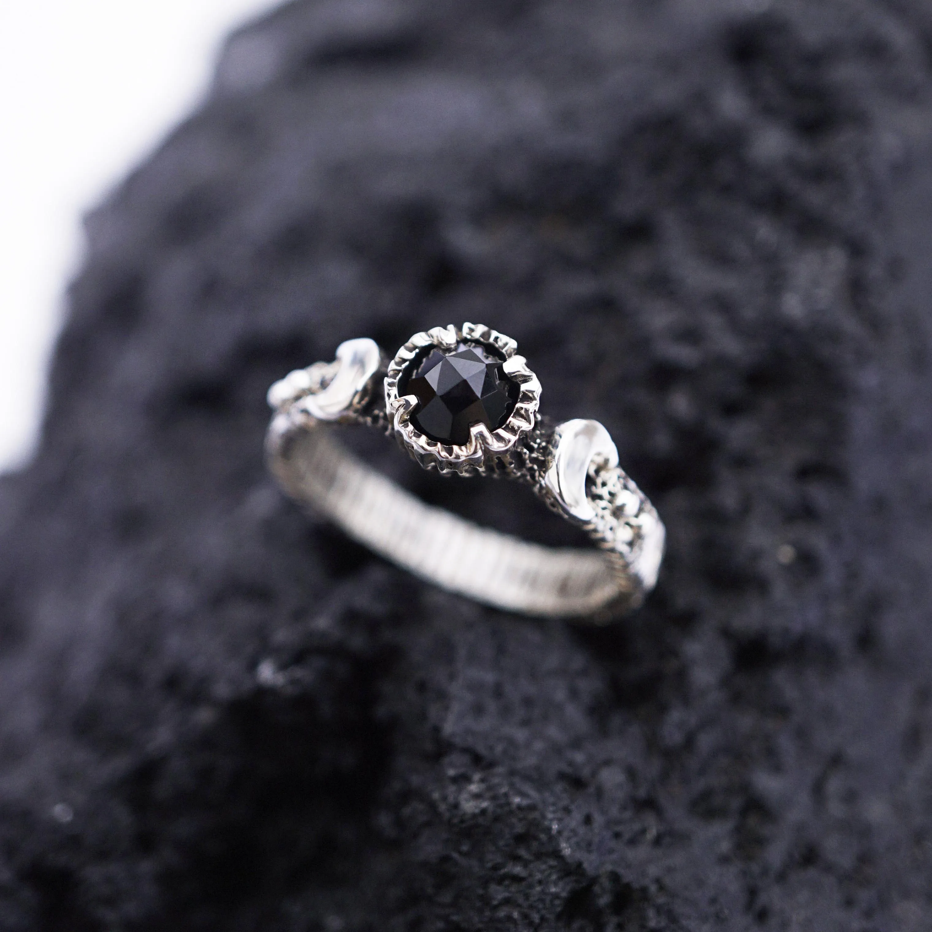 LALUNA | black Onyx ring | ready to ship from US