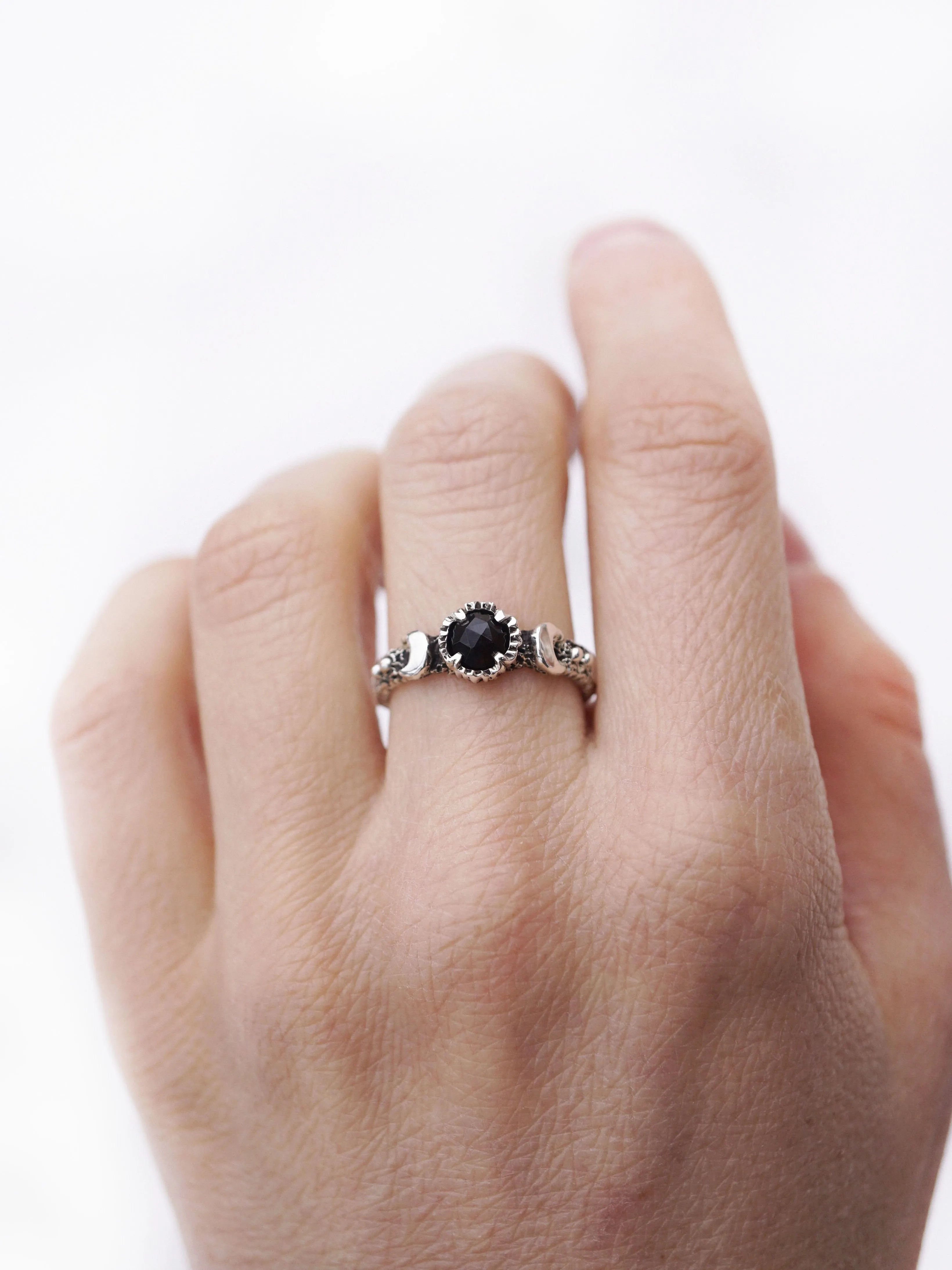 LALUNA | black Onyx ring | ready to ship from US