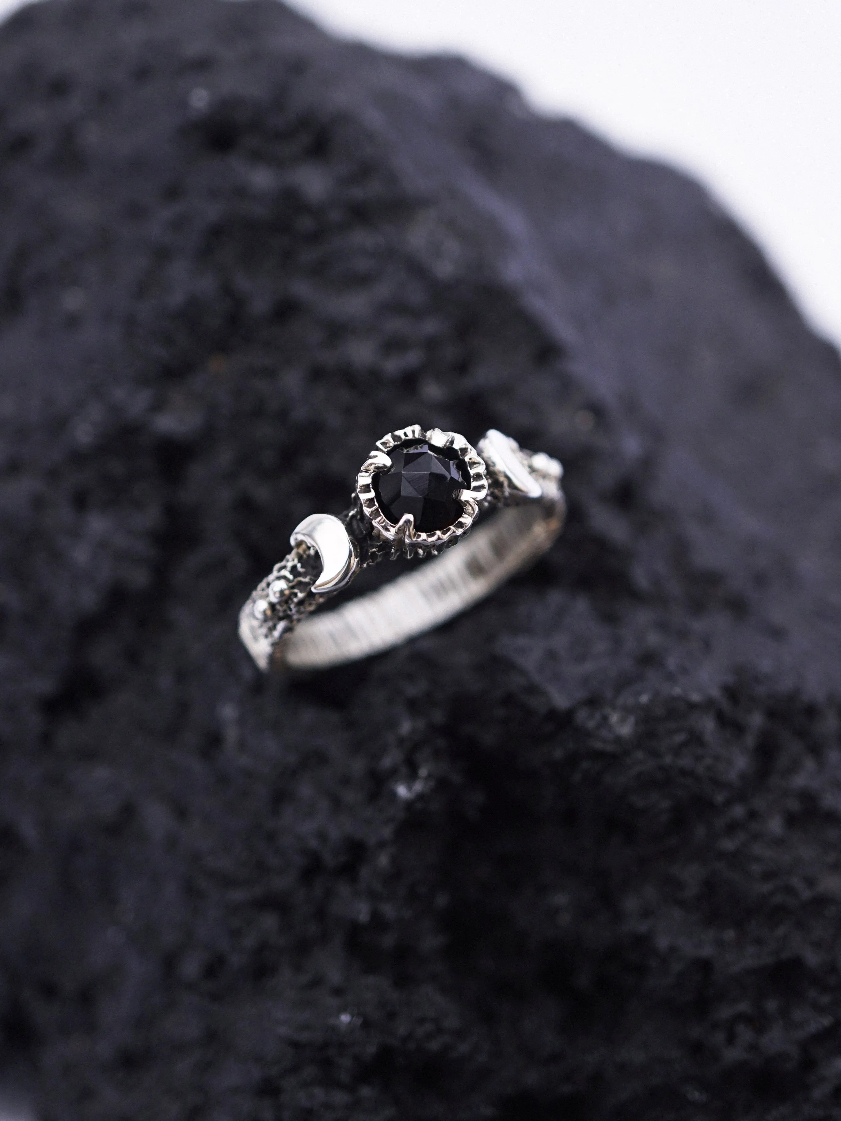 LALUNA | black Onyx ring | ready to ship from US