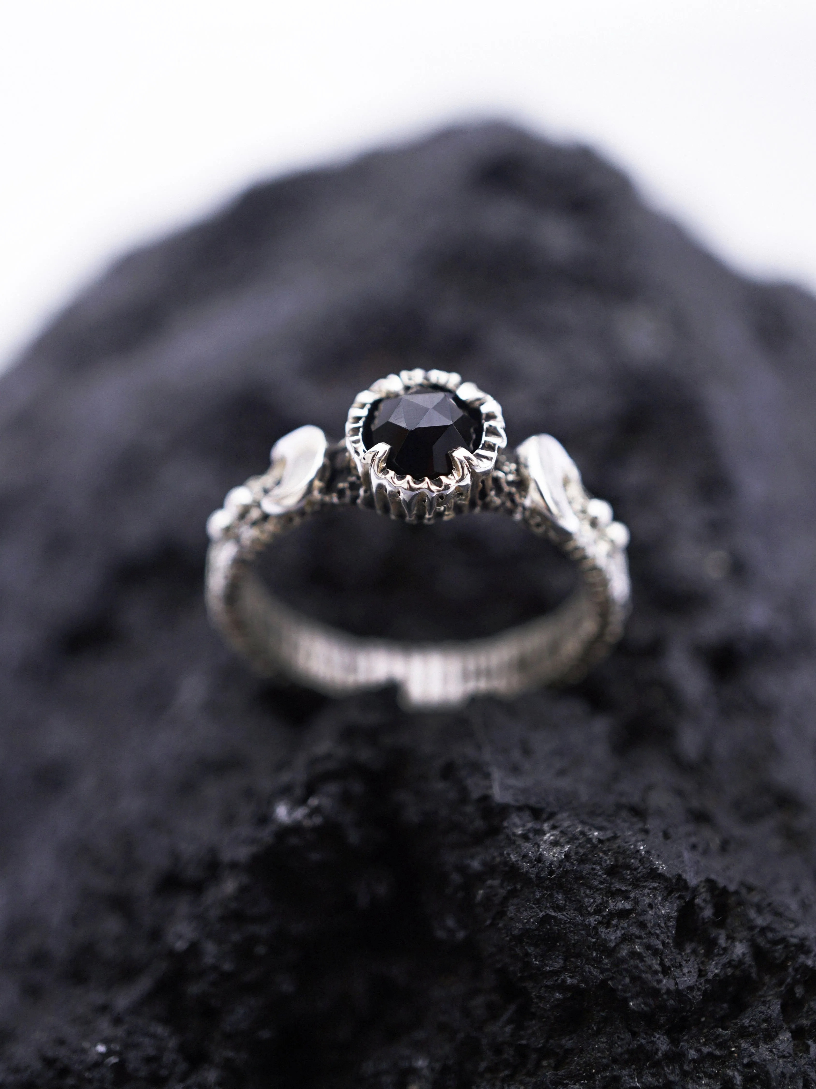 LALUNA | black Onyx ring | ready to ship from US