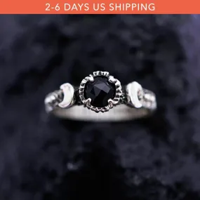 LALUNA | black Onyx ring | ready to ship from US