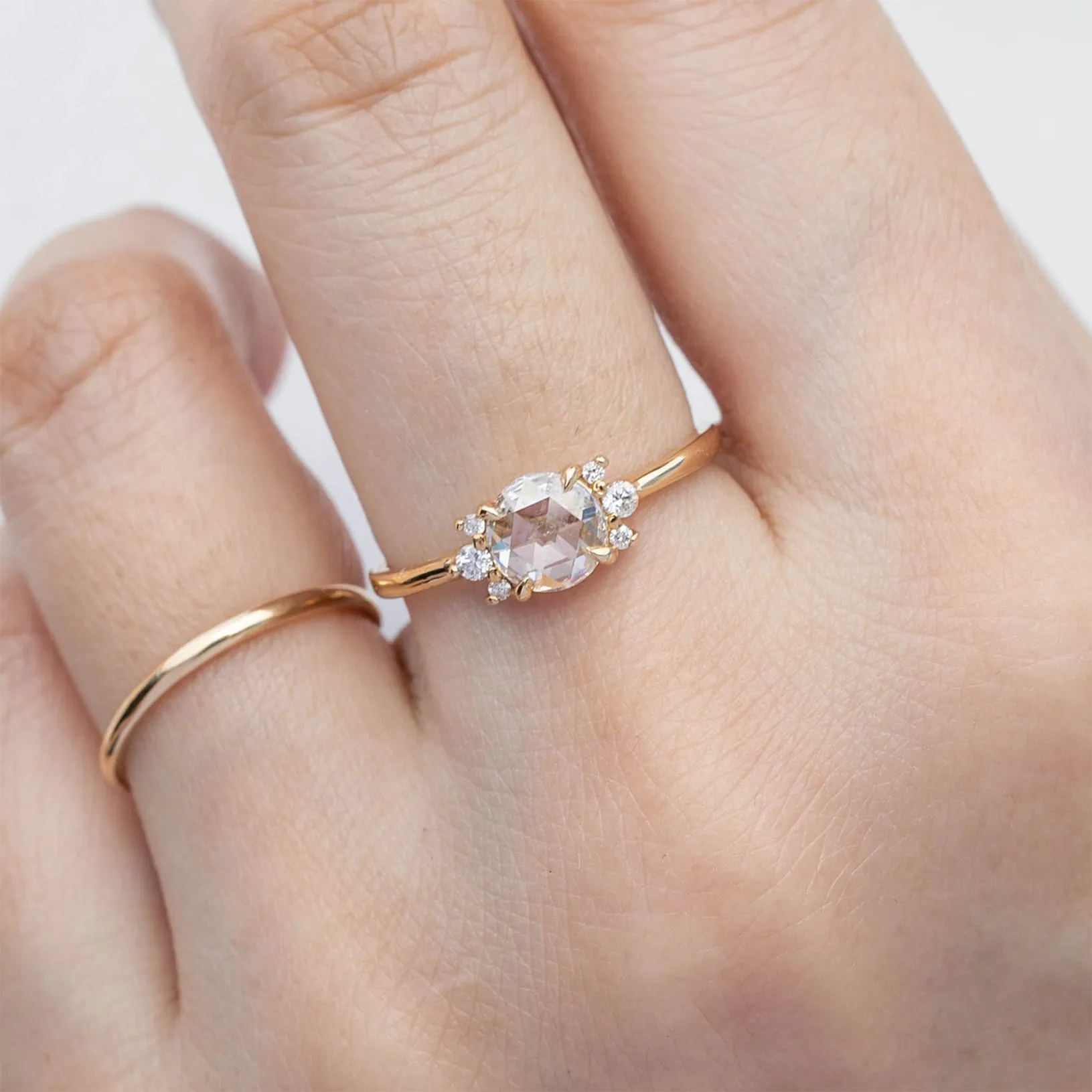 Lena Rose Cut Diamond Ring