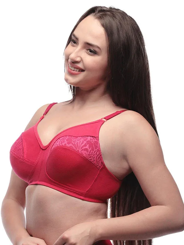 Lovable Prime Rose Non Padded Non Wired Full Coverage Bra ADL The 1 Prime-P.Rose