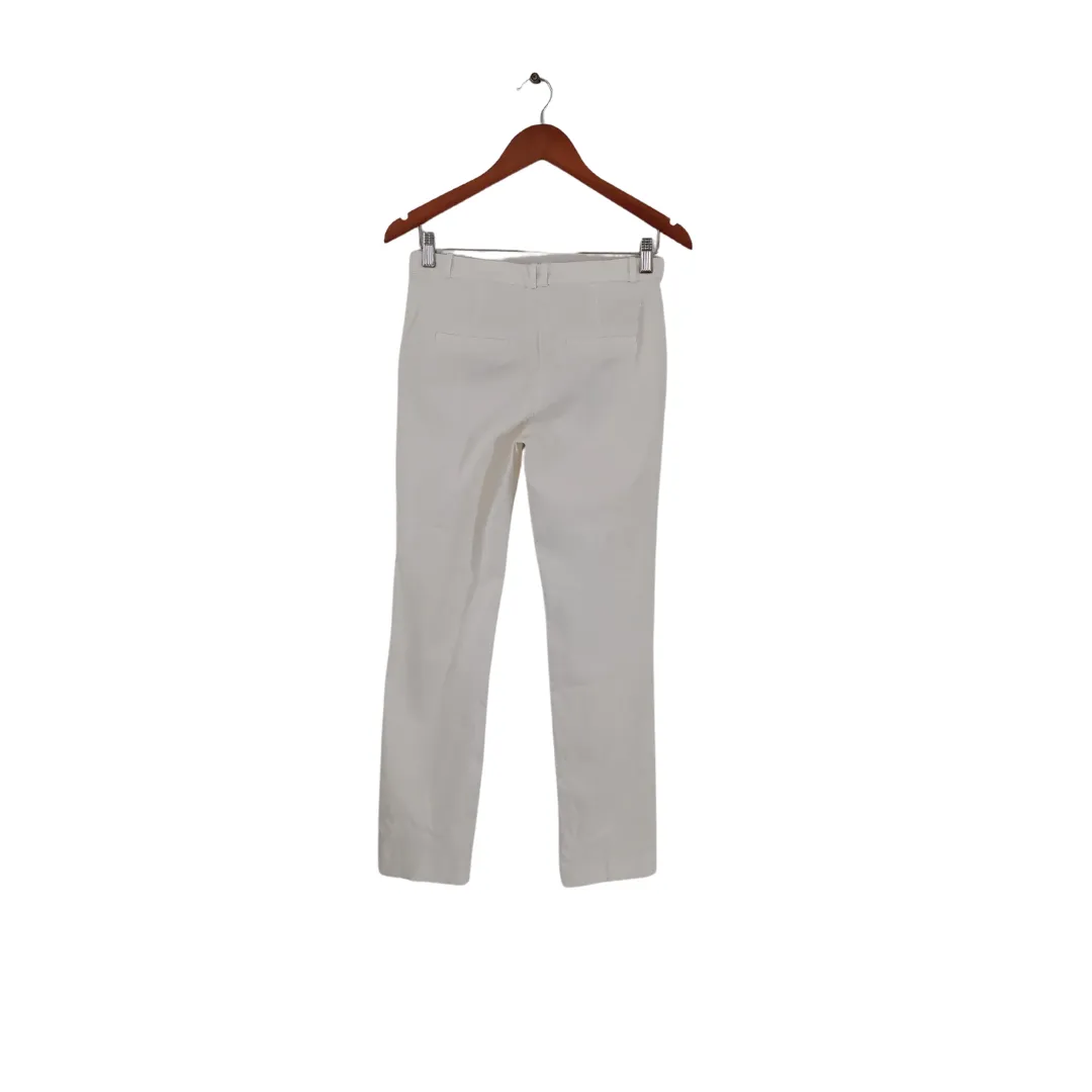 Mango Off-White Straight Pants | Gently Used |